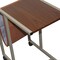Homeroots 14" Brown and Silver Metal Writing Desk 469109 - alternate 3