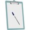 Acrimet 3 Pack Clipboard Letter Size Low Profile Clip & Side Rulers, Durable Plastic, Solid Green, 3PK 134.VO - alternate 4
