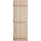 Ekena Millwork Rustic Three Board Spaced Board-n-Batten Hand Hewn Faux Wood Shutters, 17 1/2W x 72H, PR SHUBSS17X72HHPR - alternate 11