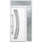 Vdomdoors Steel Door Deux 6500 White Sidelight and Transom Window Stainless Inserts Single Modern Painted-W36 DEUX6500EXD-WS-W36+12 x H80+16-Right-hand Inswing - alternate 3