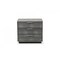 Homeroots 22" Gray Solid and Manufactured Wood Shagreen Three Drawer Nightstand 491584 - alternate 4