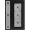 Vdomdoors Aluminum Door Iron 1655 Black Entry Steel Metal Classic Painted 48 x 80 (36+12 x 80)-Left Inswing IRON1655EXD-BLK-W36+12xH80-LH-I - alternate 3