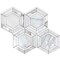 Apollo Tile Serena 11x13 White Gray Calacatta Gold, Thassos Mosaic Hexagon Wall and Floor Tile, 5PK APLTSC88G25A - alternate 1