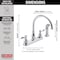 Delta Windemere Two Handle Kitchen Faucet 21996LF - alternate 3