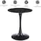 Leisuremod Bristol Round MDF Dining Table - Pedestal Base Kitchen Table, Modern Style BTBL-B27BLMT - alternate 5