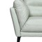 Homeroots 87" Mint Green Leather Sofa With Black Legs 546413 - alternate 2