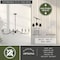 Vaxcel Annabelle 8-Light Farmhouse Candle-Style Chandelier, Matte Black, 42-In. Wide H0321 - alternate 4