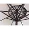 Living Accents Scalloped 9 ft. Tiltable Tan Patio Umbrella YQ102G31-SD - alternate 5
