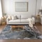 Homeroots 3' X 5' Orange Abstract Washable Non Skid Indoor Outdoor Area Rug 559463 - alternate 4