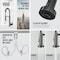 Vigo Edison Single Handle Pull-Down Sprayer Kitchen Faucet in Graphite Black VG02001GB - alternate 6