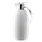 Service Ideas Nicollet Series 1.5-Liter Stainless Vacuum Insulated Carafe with Push Button Lid in Radiant White NIC15BSPBWH - alternate 2