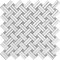 Apollo Tile 11x12 Bianco Carrara, Eastern Beige Marble Polished Floor and Wall Mosaic Tile 4.47 sqft/case, 5PK APLKB88B05A - alternate 3