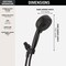 Delta ProClean 6-Spray 1.75 GPM Hand Shower Matte Black 75719BL - alternate 3