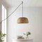 Jonathan Y Mateo 18" 1-Light Farmhouse Coastal Bamboo 180" Cord Plug-In or Hardwired LED Pendant, Brown JYL1403A - alternate 10