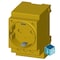 Siemens SCHUKO socket outlet 16 A yellow according to DIN VDE 0620 for installation in 5TE6810 - alternate 3