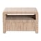 Bali & Pari Hannah Bohemian Woven Grasscloth 1-Drawer Nightstand 255-14047-ZORO - alternate 2