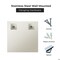 Fab Glass And Mirror 24in. W x 24in. H Frameless Square Beveled Edge Bathroom Vanity Mirror, Tempered, Glass MSQ24BE6MM - alternate 3