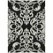 Homeroots 3' X 5' Black And Ivory Damask Washable Indoor Outdoor Area Rug 614407 - alternate 3