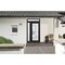 Vdomdoors Front Exterior Prehung FiberGlass Door Frosted Glass / Manux 8102 Matte Black / Sidelight and Trans MANUX8102EXD-BLK-W30+12 x H80+14-LH - alternate 3