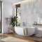 Apollo Tile Imprint 16x48 in. Misty Blue, Ivory Cream Matte Ceramic Wave Large Wall Tile (15.5 sq ft/case) 3PK IMPS88OCNSN1648 - alternate 6