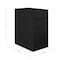 Martha Stewart Kayden Single-Drawer Desk w/2 Tier Shelf and 3 Drawer File Cabinet in Black w/Bronze Hardware KHO-23042-TBSFFC-BK-BK-MS - alternate 4