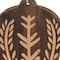 Homeroots Set of Four Brown Handmade Wood Bell Shaped Ornaments, 4PK 548240 - alternate 2