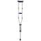 Carex Health Brands Blue Folding Crutches Aluminum/Plastic 58 in. H X 8 in. L, 2PK FGA99500 0000 - alternate 2