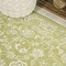 Jonathan Y Tela Bohemian Textured Weave Floral Green/Cream 2 ft. x 8 ft. Indoor/Outdoor Runner Rug SMB100D-28 - alternate 5