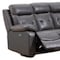 Homeroots Dark Gray Polyester Blend Power Reclining U Shaped Three Piece Corner Sectional 343955 - alternate 4