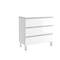 Homeroots 36" White Wood Freestanding Bathroom Vanity With White Sink And Three Drawers 624151 - alternate 1