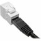 Eaton Tripp Lite Series Keystone Jack Cat6/Cat5e, RJ45, Shuttered, Dust Cap - Toolless, PoE/PoE+ N238-001-GY-TF - alternate 3