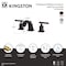 Kingston Brass Widespread Bathroom Faucet with Pop-Up Drain, Brushed Nickel FSC4688CML - alternate 2