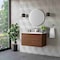 James Martin Vanities 35.4'' Single Vanity, Mid-Century Walnut w/ Glossy White Composite Stone Top 805-V35.4-WLT-GW - alternate 5