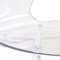Leisuremod Modern Oyster Transparent Side Dining Side Chair with White Base in Clear, 4PK OCW-17CL4 - alternate 5