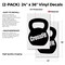 Signmission Crossfit, Vinyl Decals Only 24 Inch x 36 Inch, Vinyl Decal, 2PK DSB-2436-2PACK-Crossfit - alternate 2