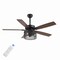 Jonathan Y Max 52" 3-Light Farmhouse Industrial Iron/Wood Mobile-App/Remote-Controlled LED Ceiling Fan, Black/Da JYL9721A - alternate 1