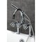 Kingston Brass 7" Center Deck-Mount Clawfoot Tub Faucet with Hand Shower, Polished Chrome AE8101CG - alternate 2