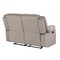 Homeroots 60in Beige Microfiber Manual Reclining Loveseat 329372 - alternate 5