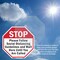 Signmission Stop Please Follow Social Distancin, 6 Inch X 6 Inch, Plastic Sign OC-P-6-196 - alternate 6