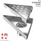 Hydroware Triangle Shower Drain, C06 Brushed, 8 Inches HYD-0024 - alternate 4