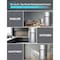 Black&Decker 18.1 cu.ft Top Mount Refrigerator / Freezer -Stainless Look BR1810HS - alternate 5