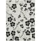 Homeroots 5' X 8' Ivory And Black Floral Washable Indoor Outdoor Area Rug 600007 - alternate 6