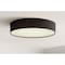 Afx Ashland LED Flush Mount - 16in Dia. - Black Linen ALDF16LAJUDBK - alternate 2