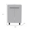 Homeroots 24" White Wood Freestanding Bathroom Vanity With Sink And Medicine Cabinet 546362 - alternate 3