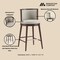 Manhattan Comfort Evalyn Barstool in Stone - Set of 3 3-BS024-ST - alternate 3