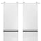 Sartodoors Sturdy Double Barn Door with Hardware, Planum 0012 White Silk and Aluminum Strips, 13FT Rail Hanger PLANUM0012DB-S-WS-64 x 84 (2* 32x84) - alternate 1
