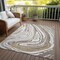 Homeroots 3' X 5' Taupe Brown And Beige Abstract Washable Indoor Outdoor Area Rug 601302 - alternate 4