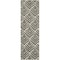 Homeroots 6' Charcoal And Beige Botanical Leaves Indoor Outdoor Runner Rug 564011 - alternate 6