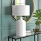 Homeroots 29" White Ceramic Table Lamp With White Drum Shade 524285 - alternate 3
