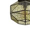 Jonathan Y Evelyn 12.5 in. 1-Light Vintage Farmhouse Iron/Glass LED Flush Mount, Oil Rubbed Bronze JYL9924A - alternate 6